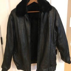 Womens Custom Made Mink and Leather Jacket